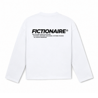 Future Starts as Fiction Longsleeve White/Black