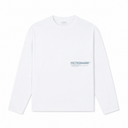Future Starts as Fiction Longsleeve White/Blue