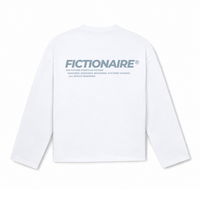 Future Starts as Fiction Longsleeve White/Blue