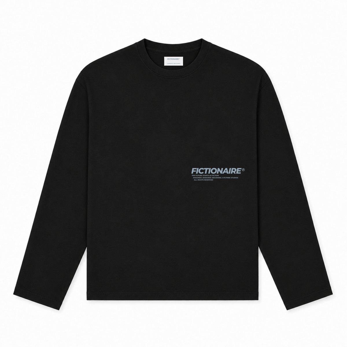 Future Starts as Fiction Longsleeve Black/Blue