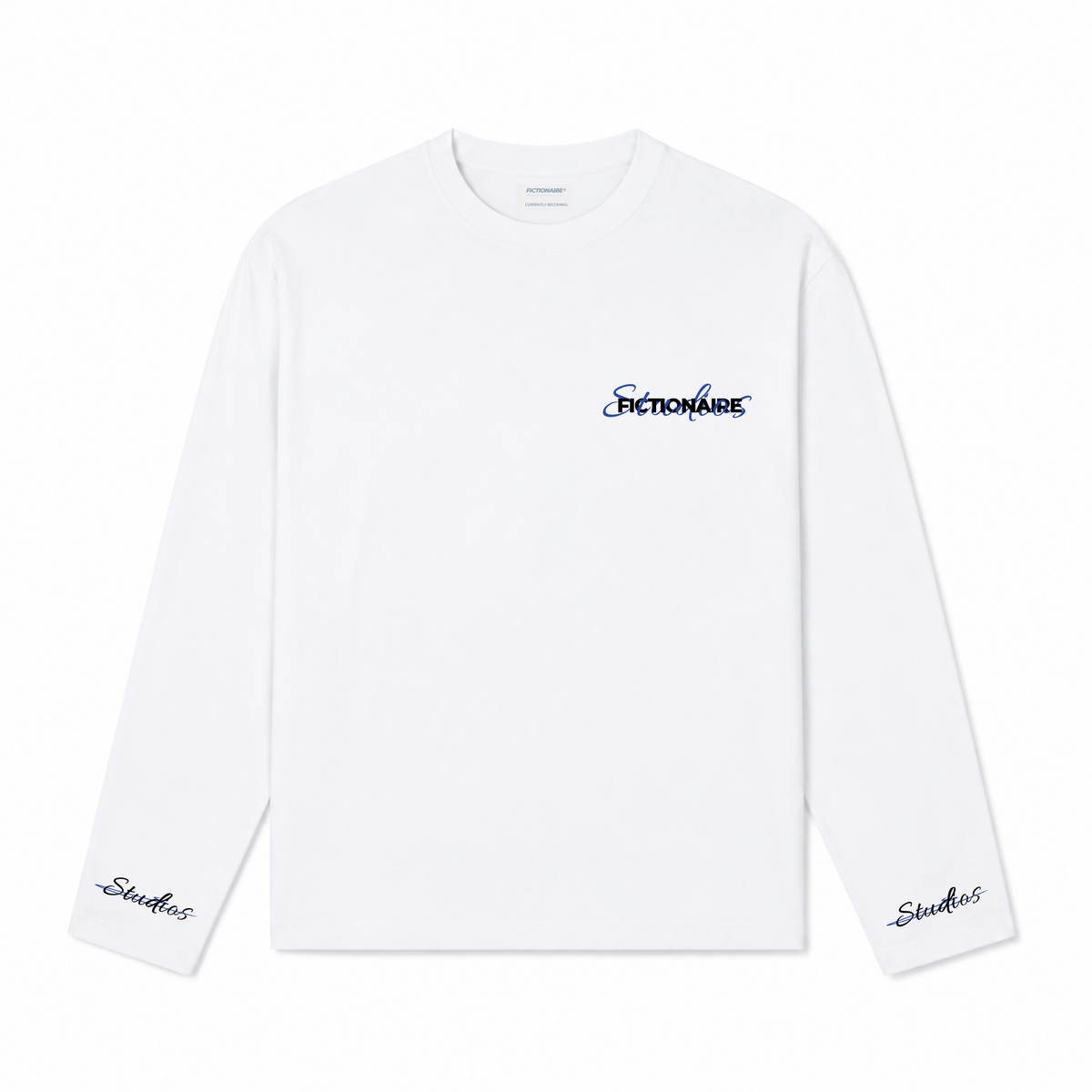 Fictionaire Studios Longsleeve White/Blue