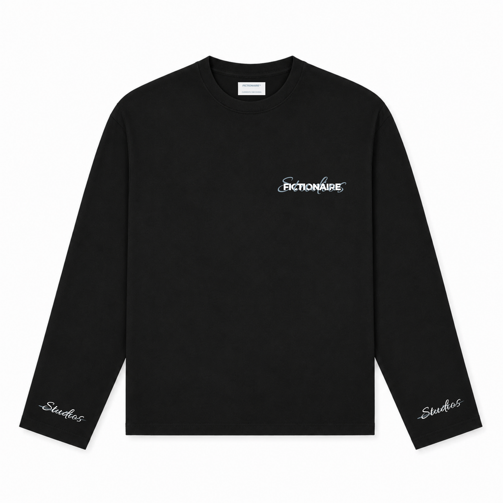 Fictionaire Studios Longsleeve Black/FCTNRE Blue