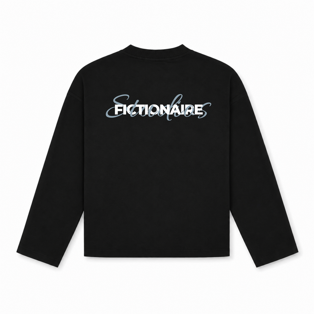 Fictionaire Studios Longsleeve Black/FCTNRE Blue