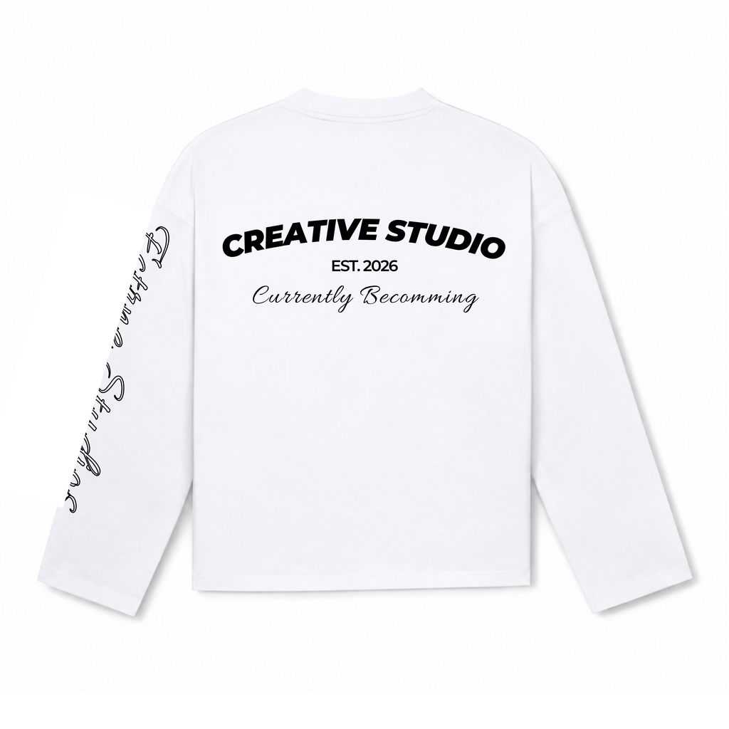 Currently Becoming Longsleeve White/Black