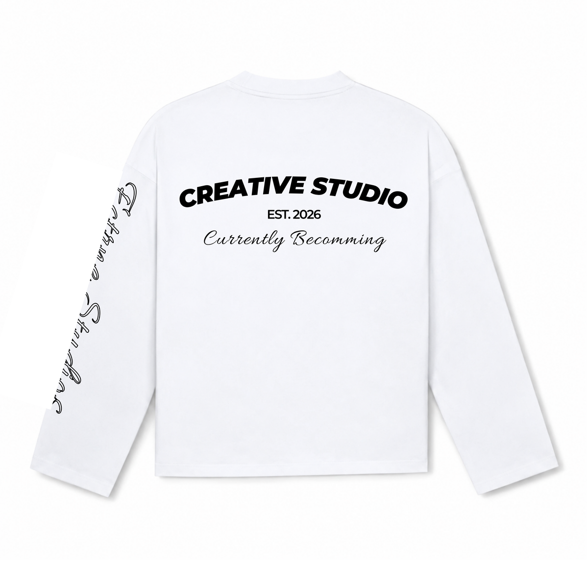 Currently Becoming Longsleeve White/Black