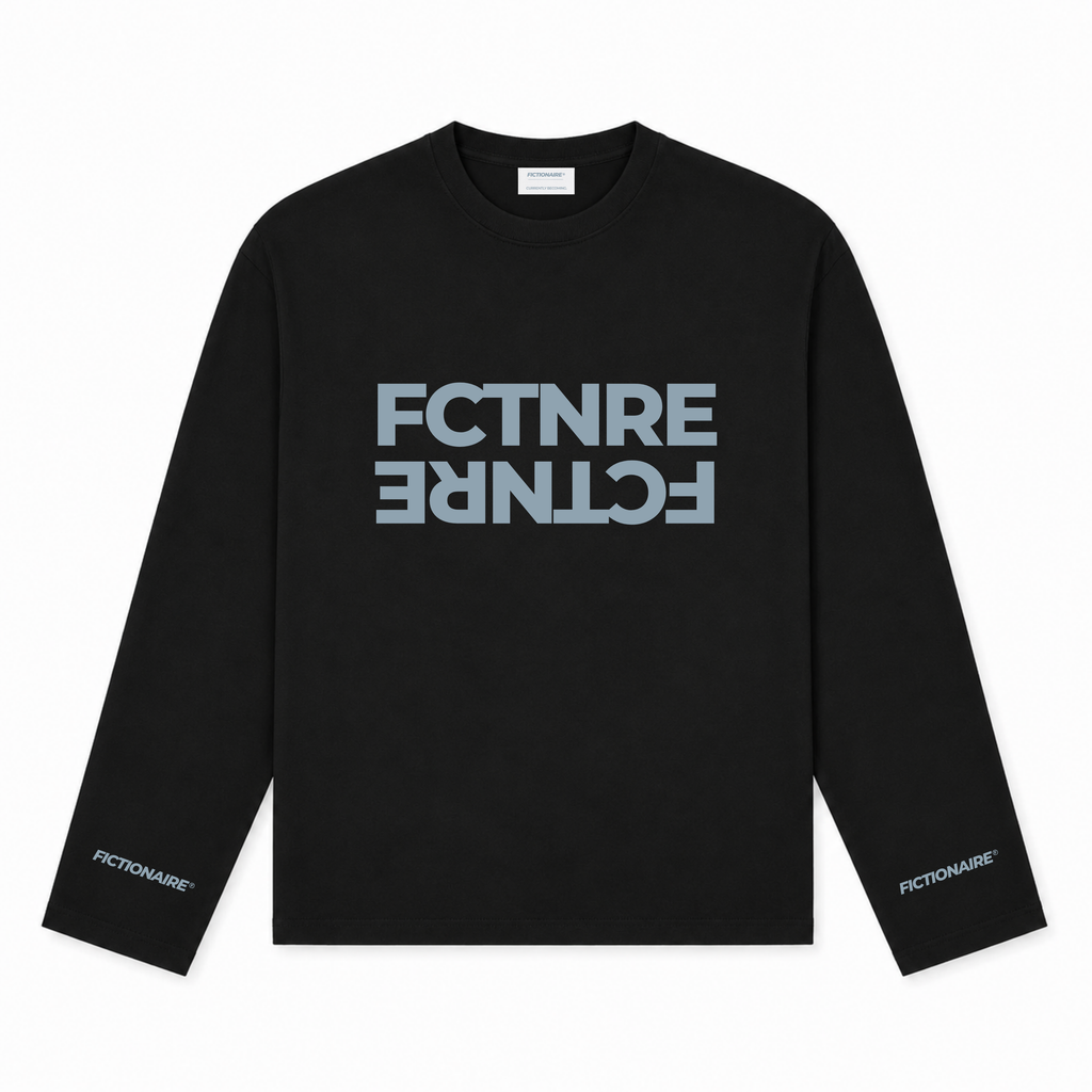 Future Starts as Fiction Longsleeve Black/Blue