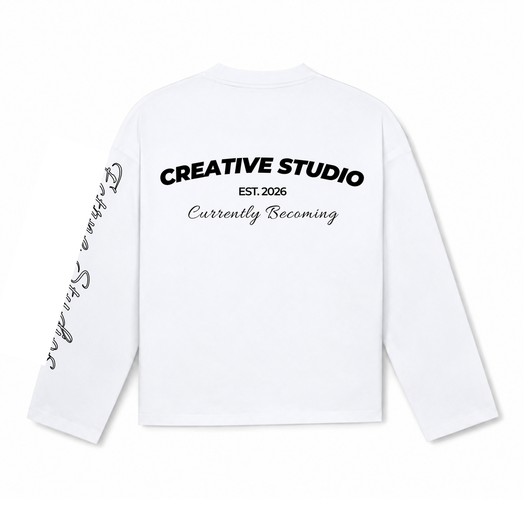 Currently Becoming Longsleeve White/Black