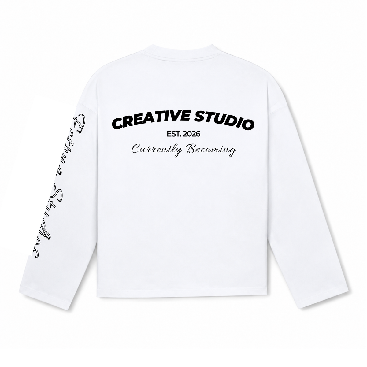 Currently Becoming Longsleeve White/Black